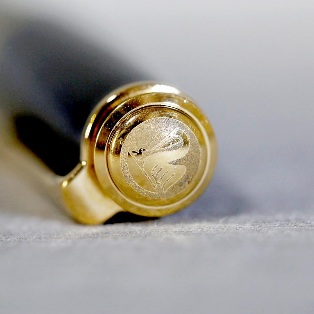 【送料込み】ペリカン ボールペン スーベレーン Ｒ６００ 緑縞