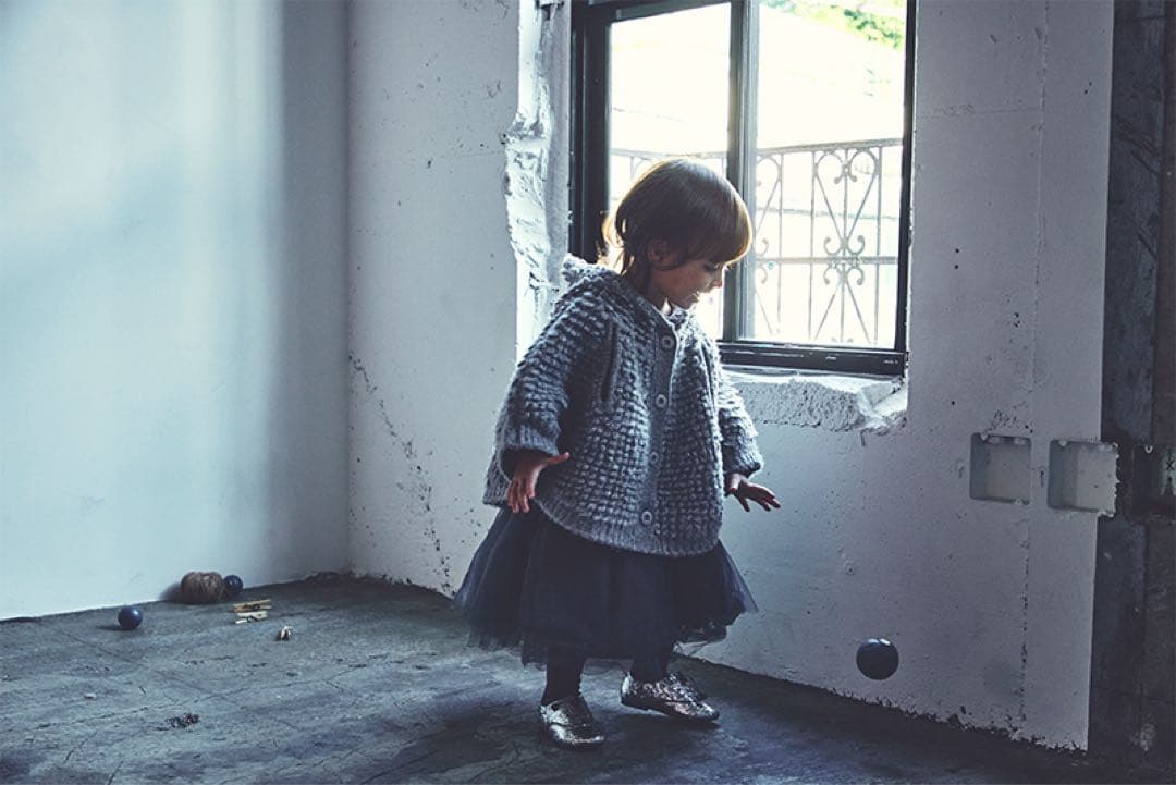 アウター MARLMARL polka 2 light grey