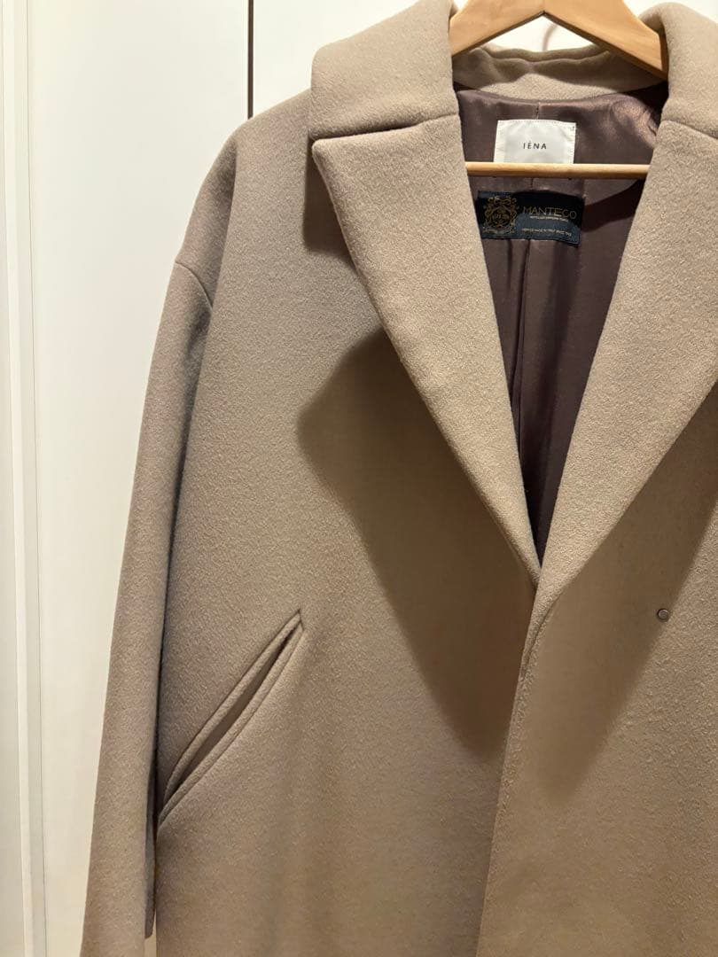美品　IENA　MANTECO　オーバーチェスターコート　38サイズ