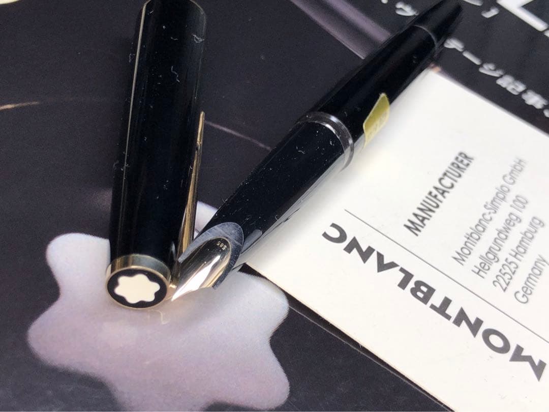 未使用に近い美品！実用品逸品！No420GP★ボトルインク付★モンブラン万年筆