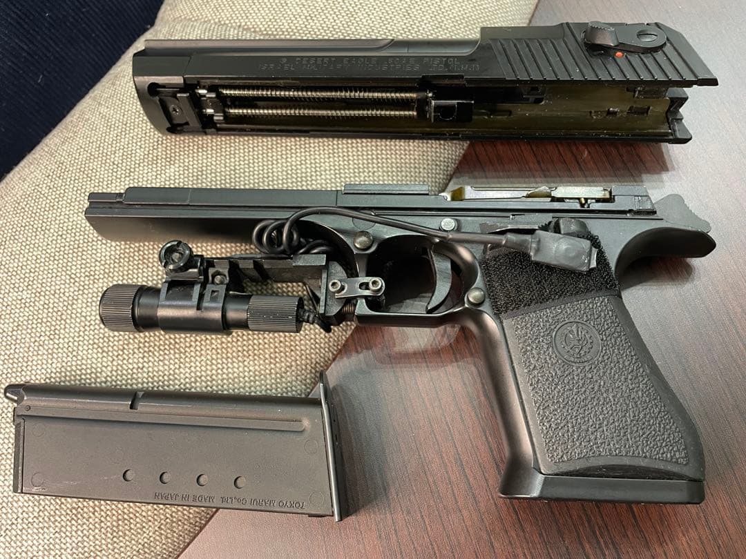 デザートイーグル 50AE レーザーサイトリモートSW付ガスガン ★美品マルイ