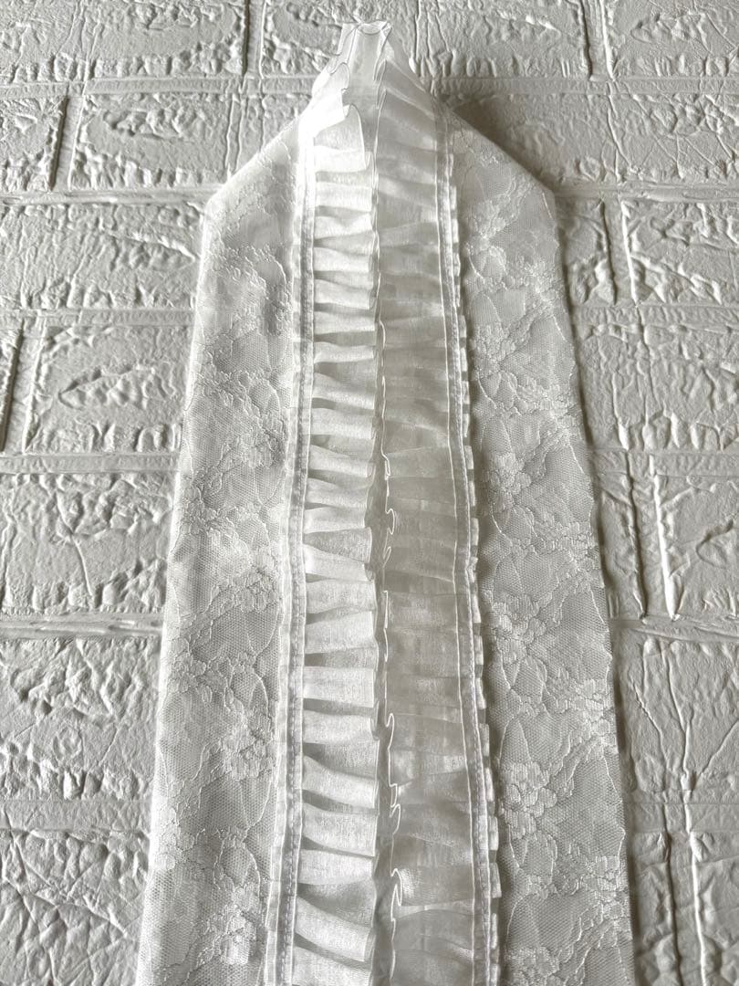 成人式　振袖　正絹帯揚げ　正絹帯締め　パール重ね衿　フリル付きレース半衿　お飾り