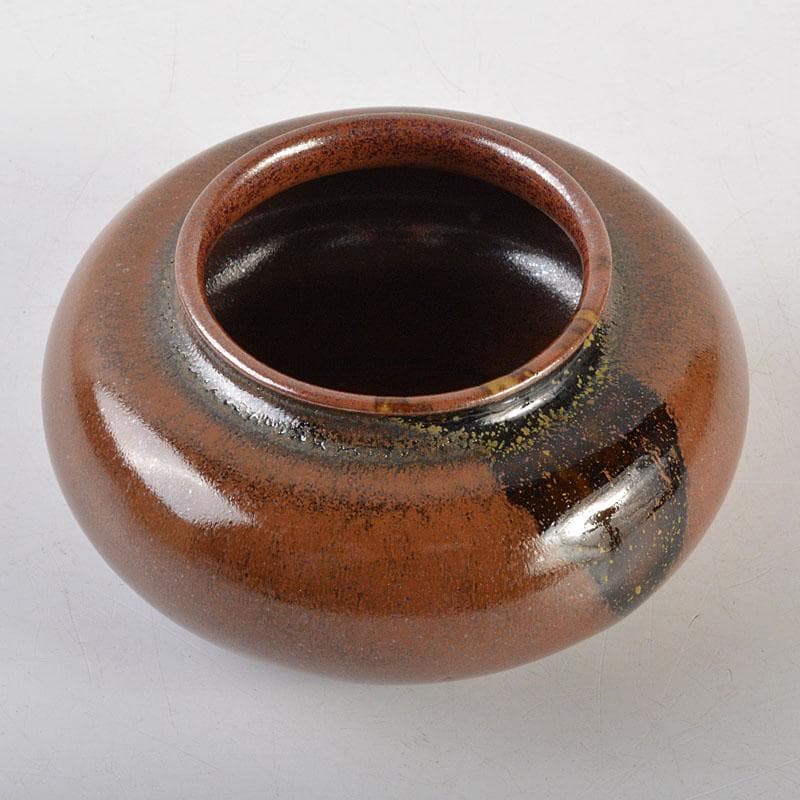 茶道具　京焼　笹田有祥作　大海茶入　共箱　V　6779