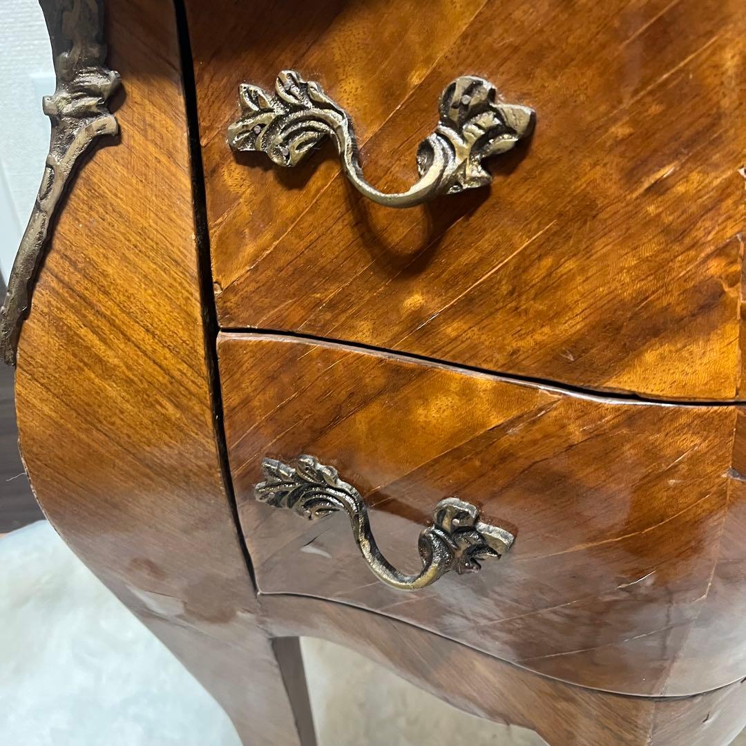 アンティーク　ルイ15世様式　コモード　チェスト　大理石天板 猫脚　真鍮