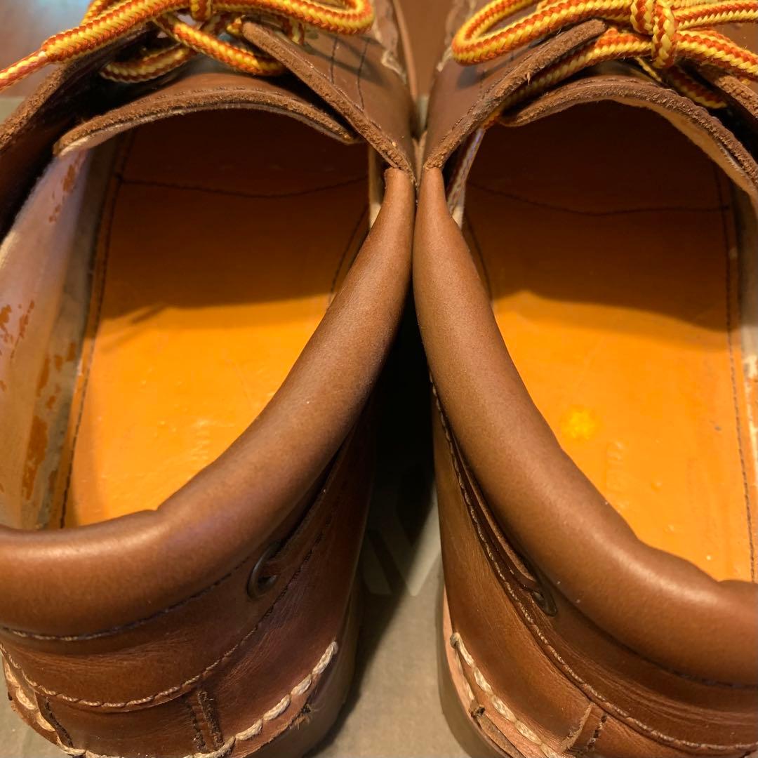 ランズエンド レザー ボートシューズ デッキシューズ モカシンシューズ