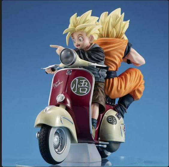 デスクトップリアルマッコイEX ドラゴンボールZ サイヤ人孫悟空＆孫悟飯＆バイク