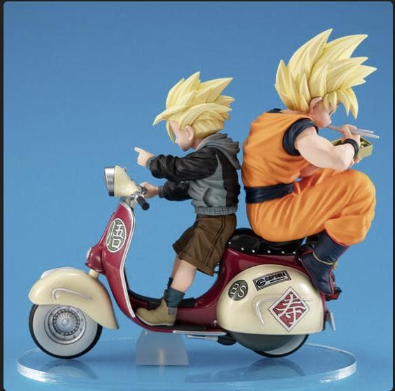 デスクトップリアルマッコイEX ドラゴンボールZ サイヤ人孫悟空＆孫悟飯＆バイク