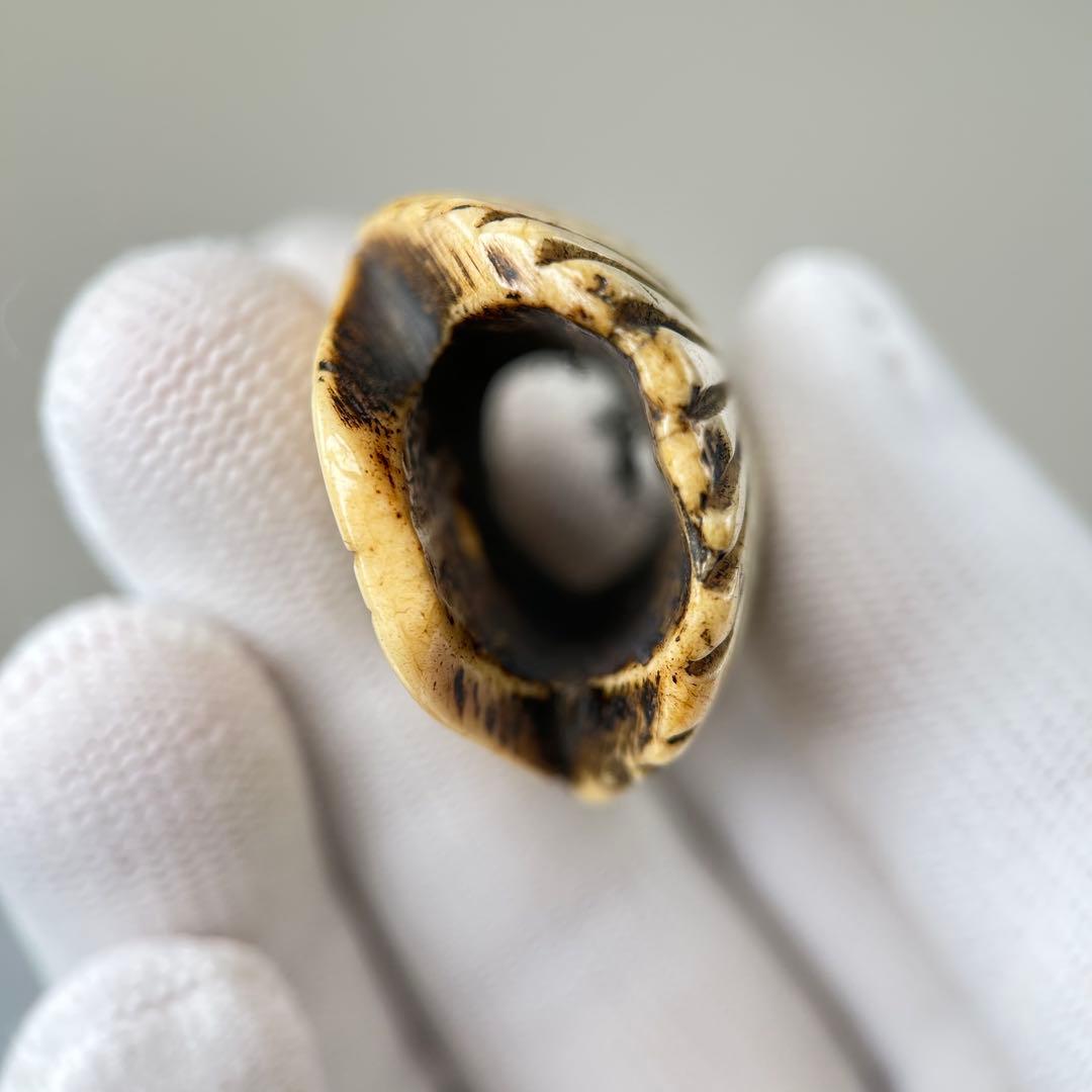 彫刻極上根付天然素材アンティーク骨董飾り物古美術置物細密細工