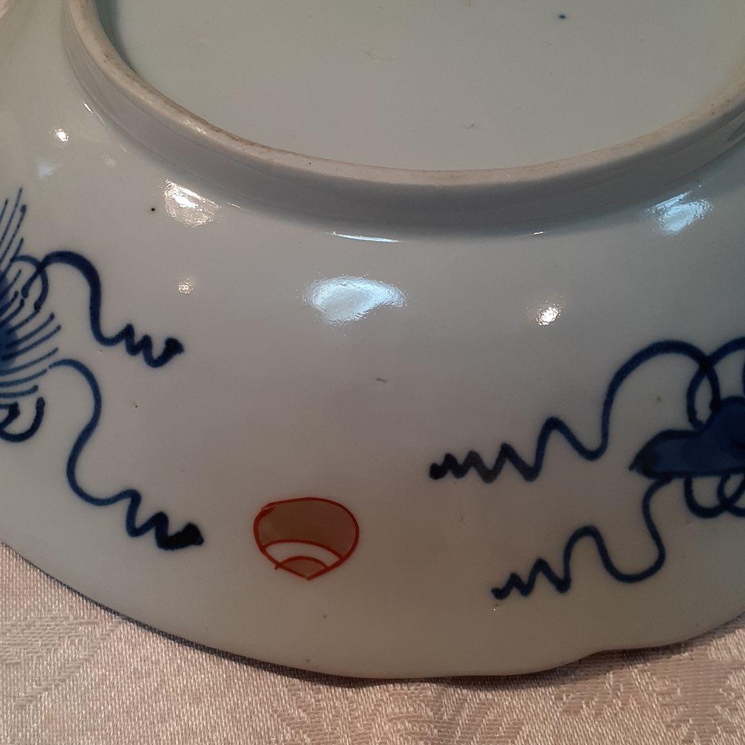 お値打ち❤️古伊万里ねずみ大根紋様盛り鉢