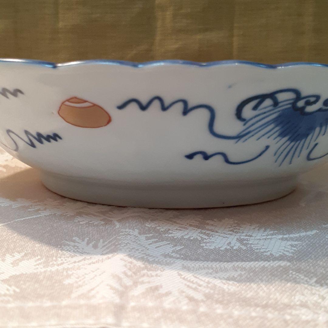 お値打ち❤️古伊万里ねずみ大根紋様盛り鉢