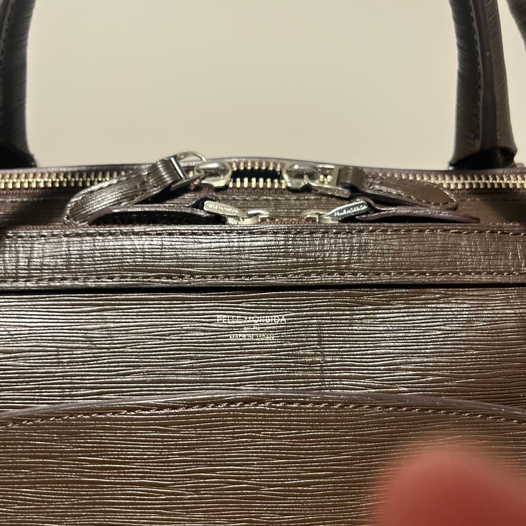 ペッレモルビダキャピターノ 2室タイプ 2way ブリーフケース茶ブラウン干場