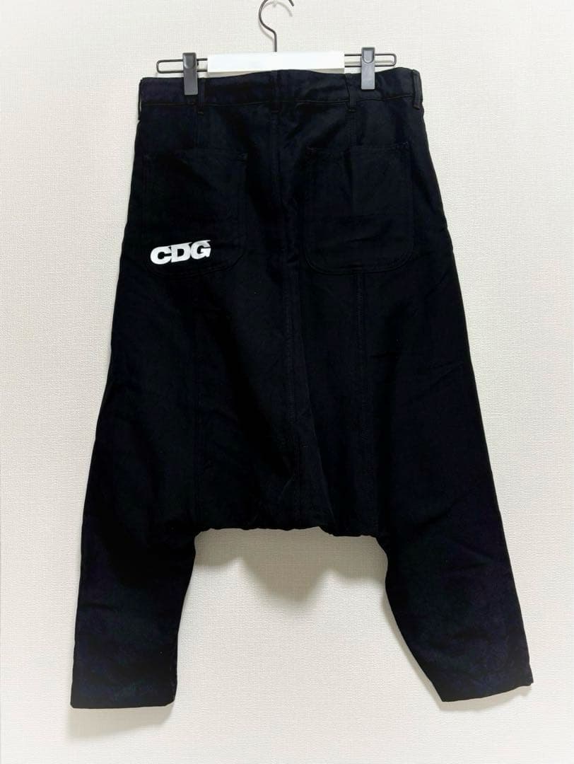 CDGコムデギャルソン　シーディージー　ウール サルエルパンツ　ブラック　黒