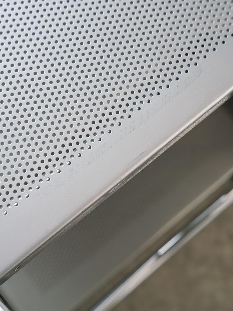 80-90's vintage パンチングメタル テーブル/TVボード モダン