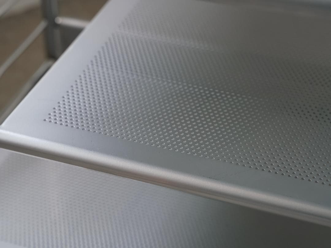 80-90's vintage パンチングメタル テーブル/TVボード モダン