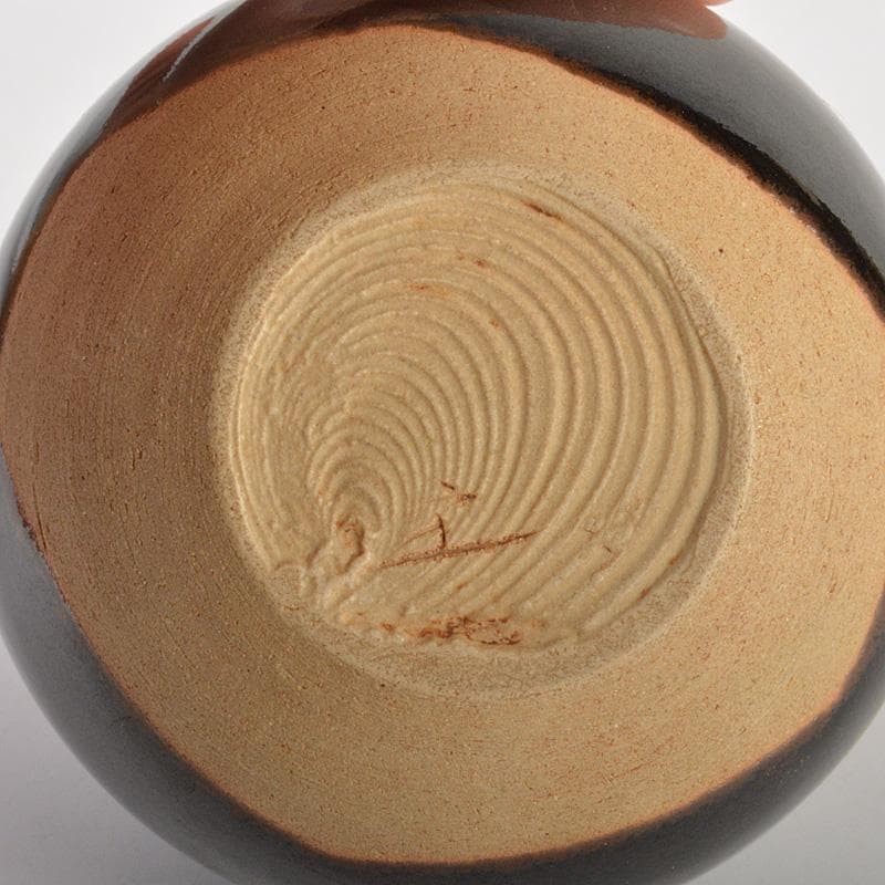 茶道具　桶谷定一作　内海茶入　共箱　V　6691