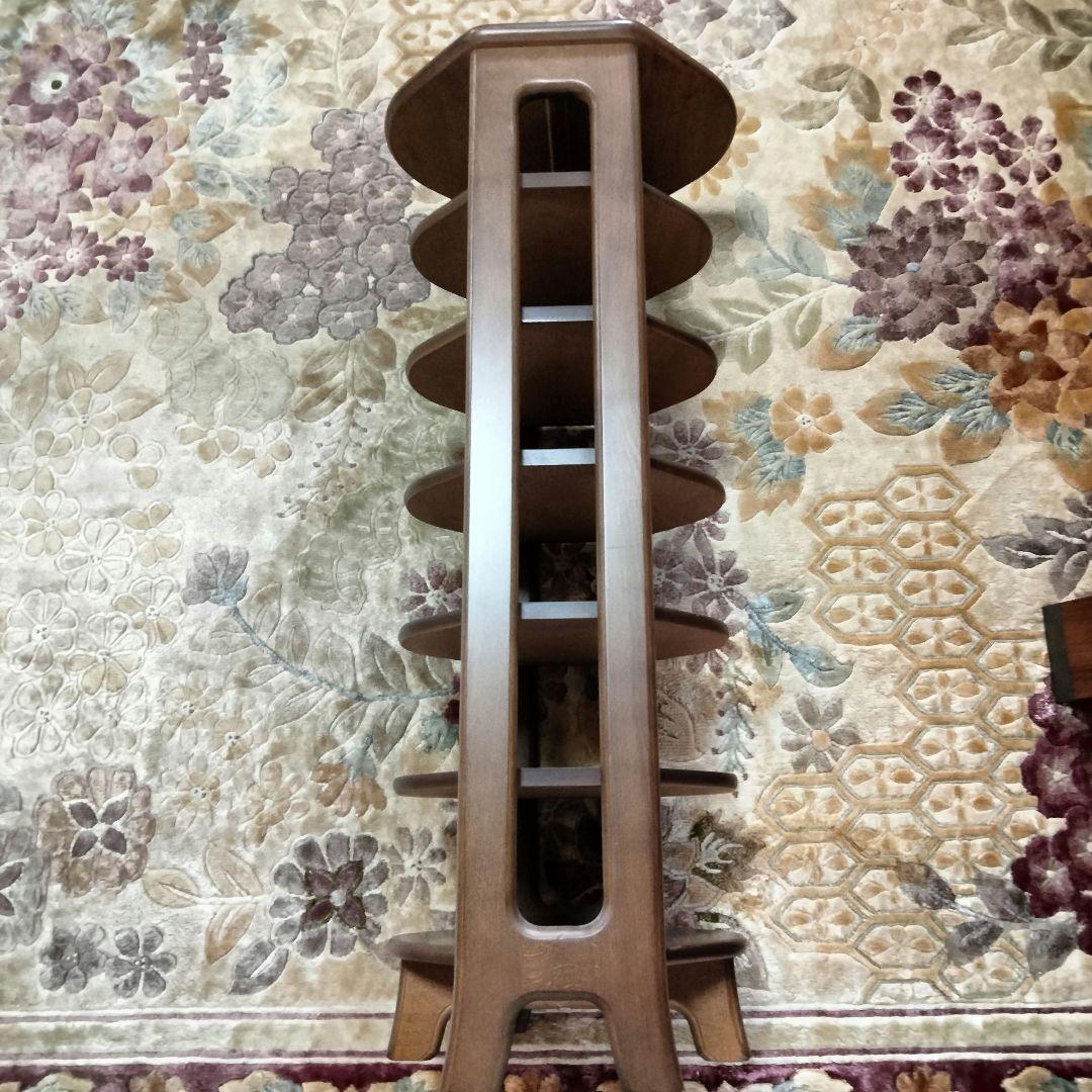 カリモクスリッパラック　シューズラック　省スペース中古美品