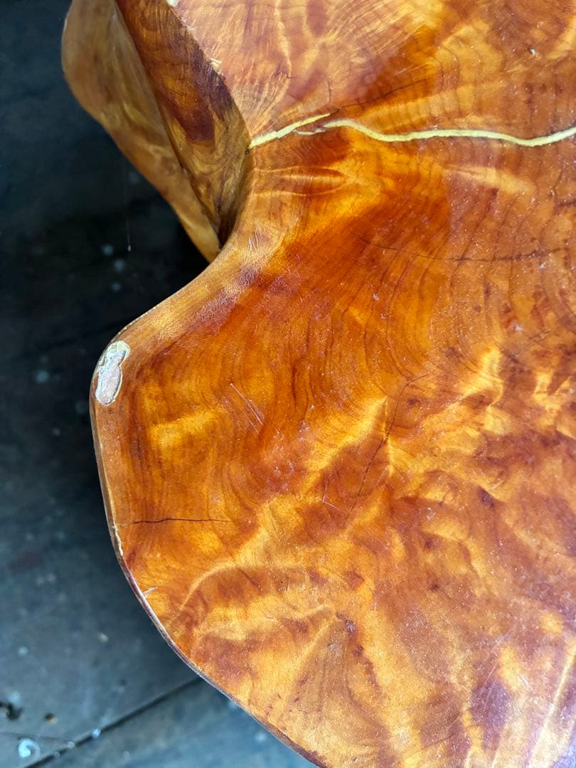 自然木座卓　コーヒーテーブル　天然木