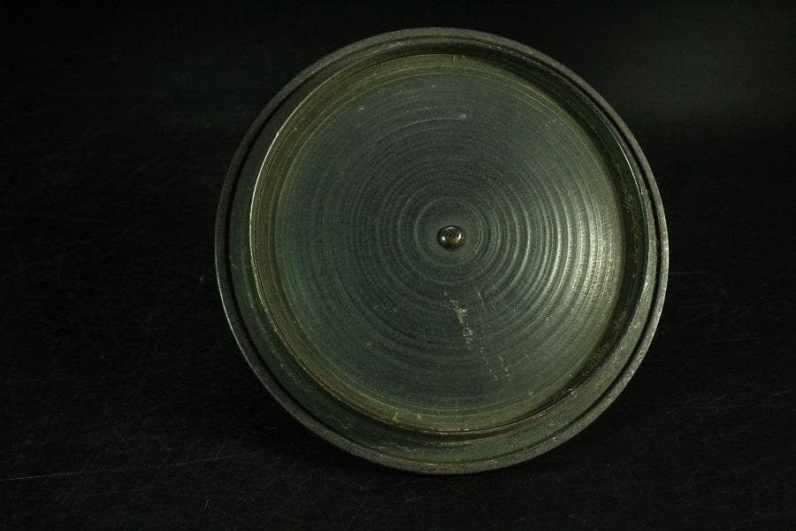 茶道具 饕餮紋 釜 古作 時代物(K-A822)
