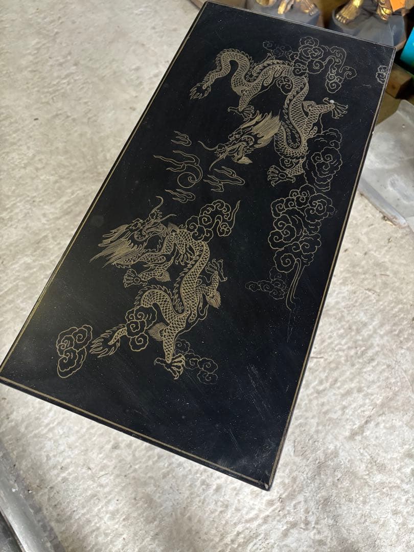 韓国 中国 唐木 螺鈿 象嵌 漆 キャビネット 箪笥 龍のデザイン