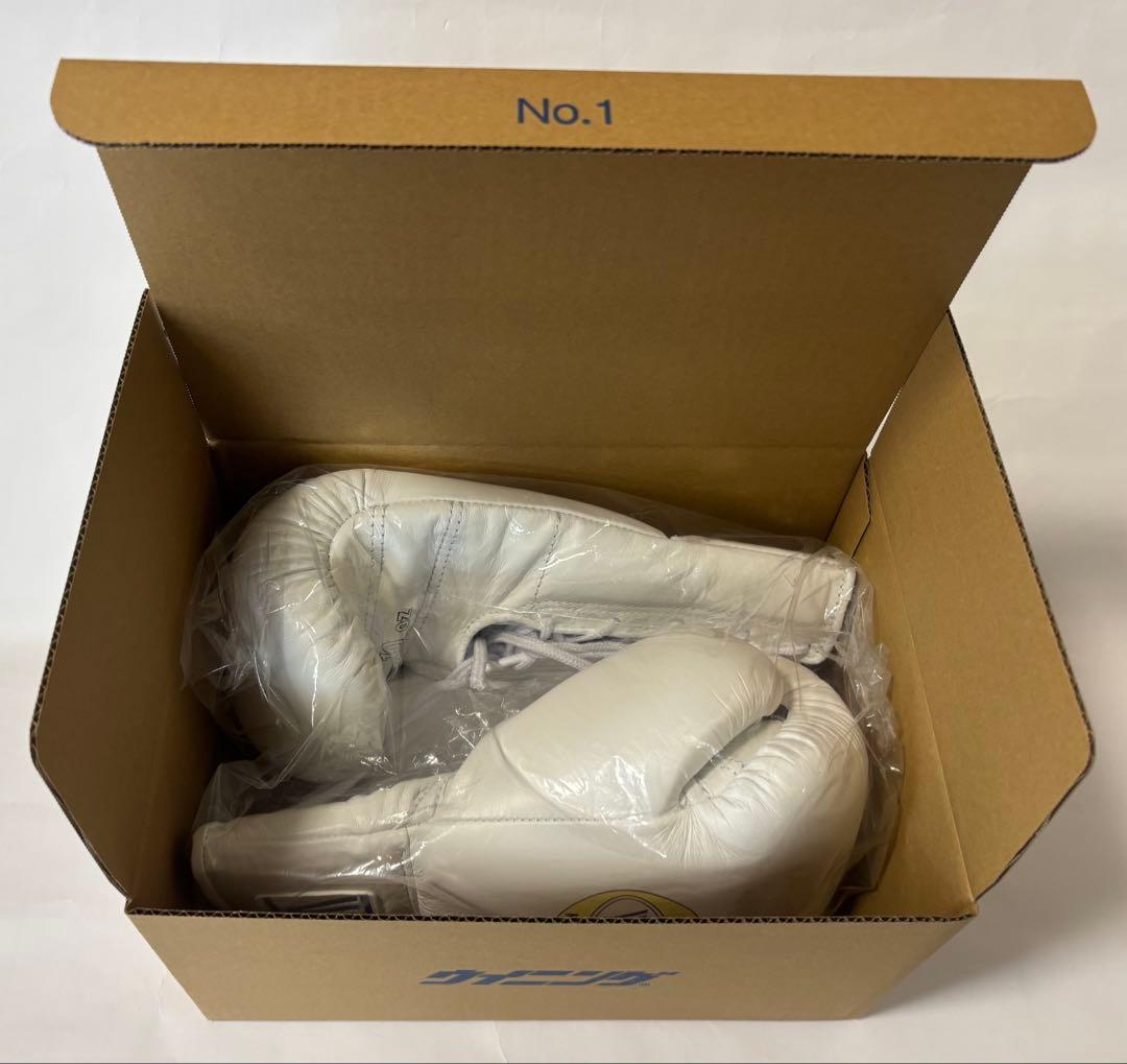 Winningウイニング ボクシンググローブ10oz紐式 白 MS-300