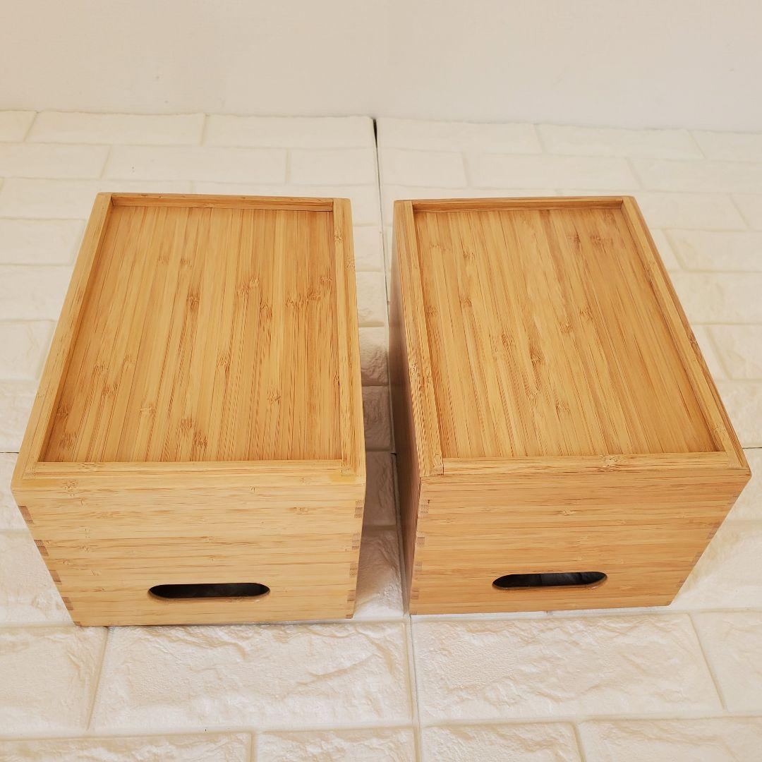 極美品 無印良品 14点セット 重なる竹材長方形ボックス 収納ボックス 小物入れ