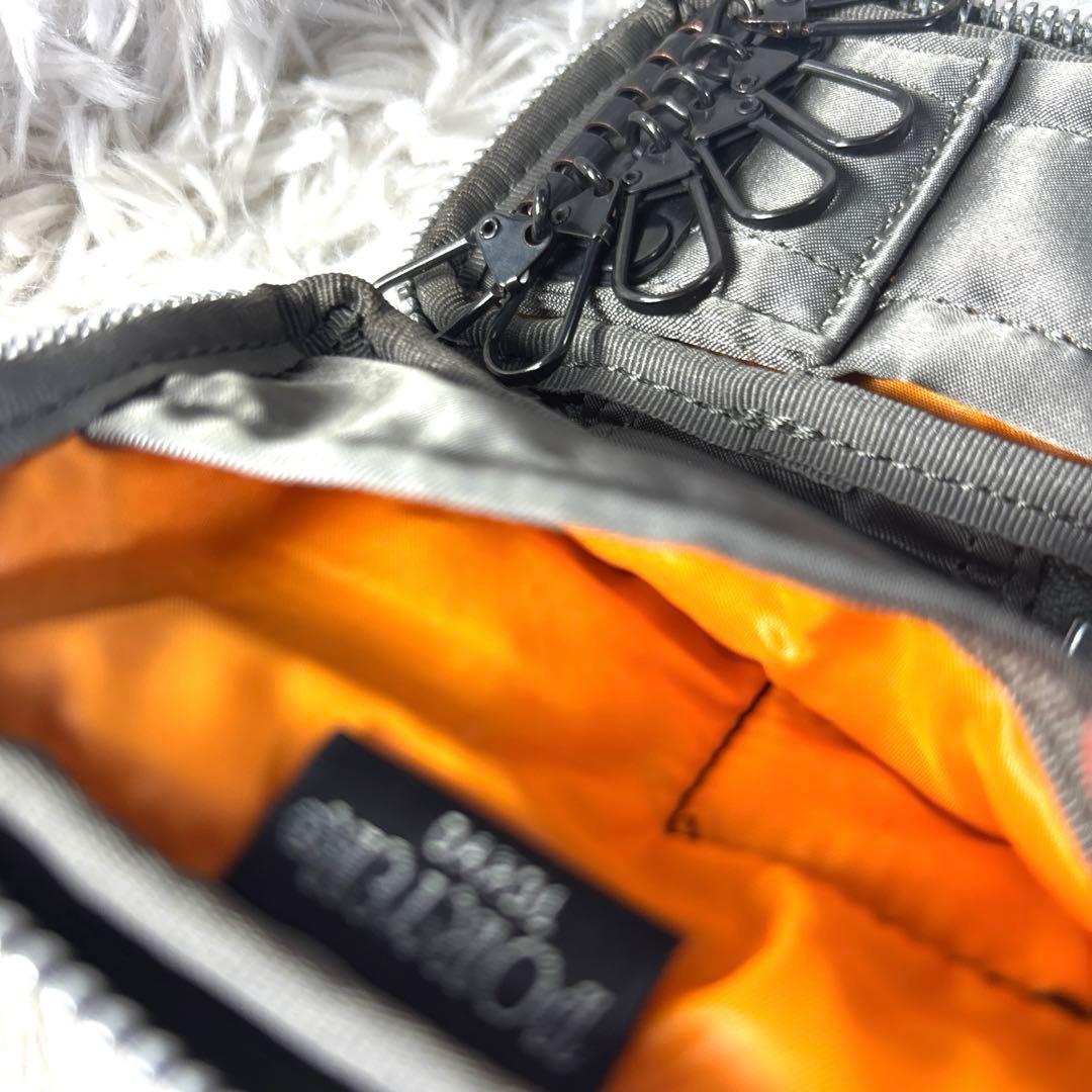 希少✨ポーター タンカー ラウンドファスナー キーケース セージグリーン　グレー