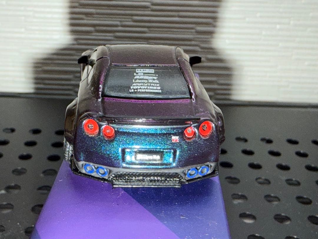ミニカー MINI GT LB WORKS NISSAN GT-R R35 purple