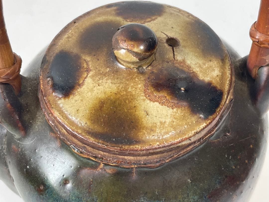 陶芸家　人間国宝　金城次郎　土瓶　急須　水注　沖縄　やちむん　壺屋焼　琉球　陶芸