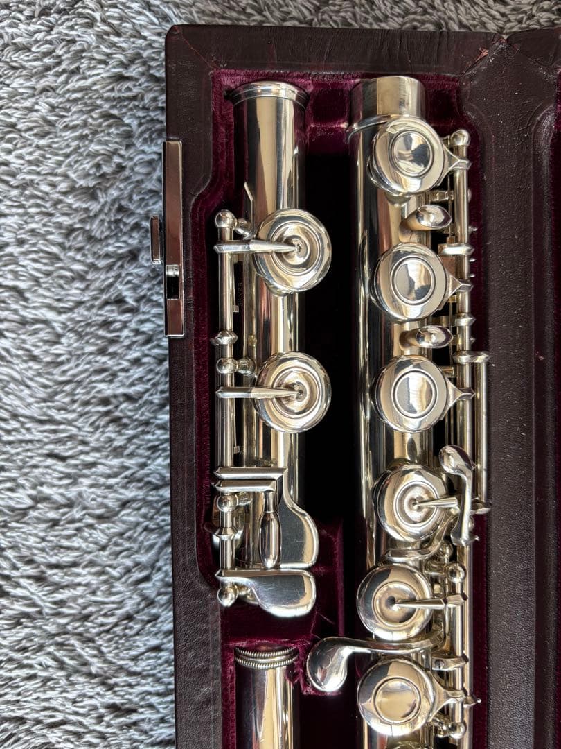 ムラマツ総銀製フルート AD Eメカ付き カバードキー　C足部菅