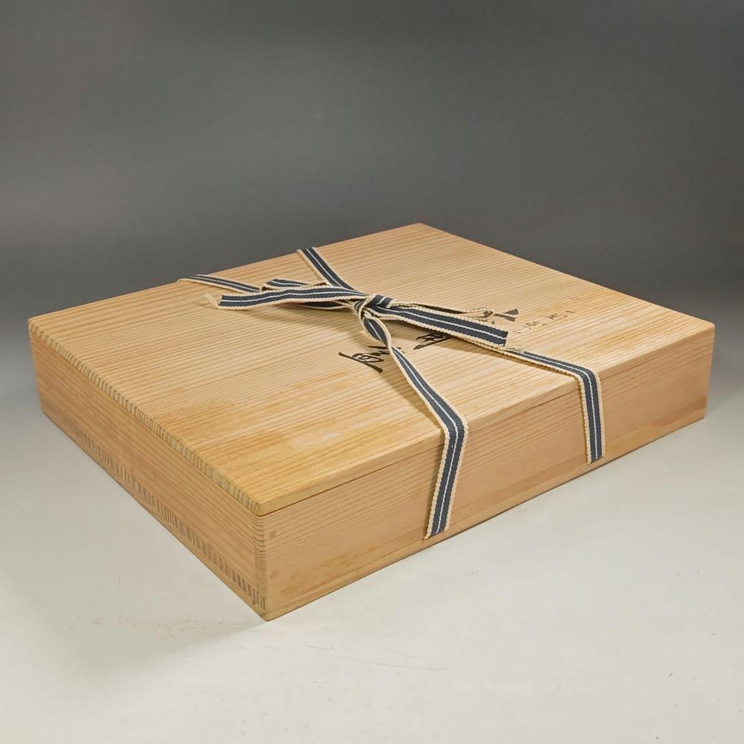 ウ298 六角盆『塗師　川瀬表完作』『一閑朱塗　六角盆　共箱』茶道具　漆塗