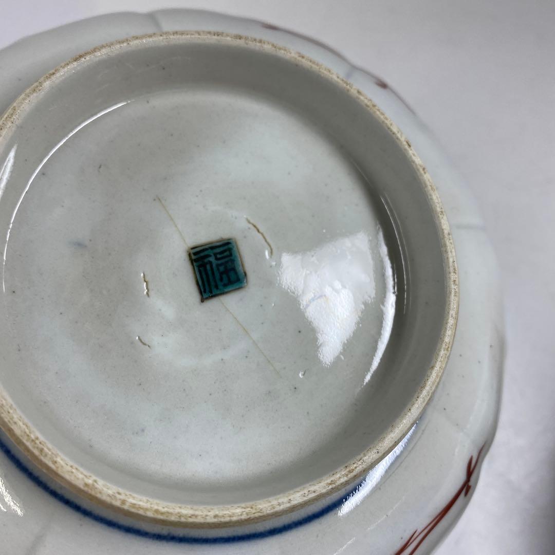 時代　九谷　銘々皿5客　幅約15㎝　東Y7-0404①タルサ