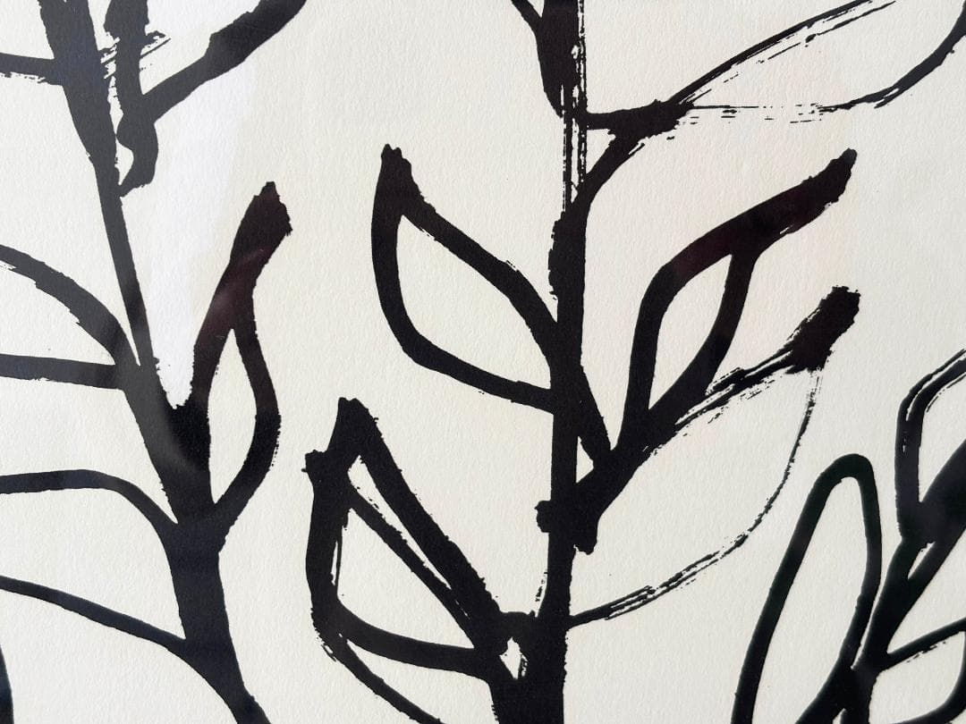 【IDEE 】アートポスター アンリ・マティス 低木 ナチュラルフレーム（額装）