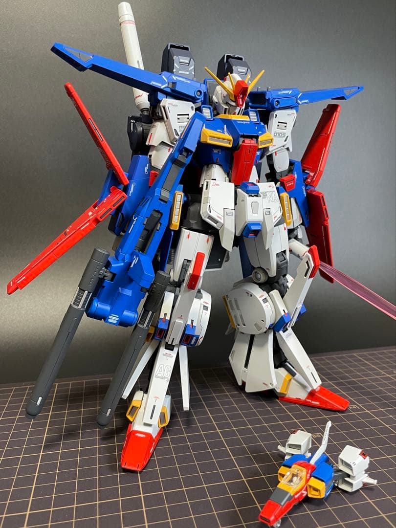 mg 強化型z zガンダムverKa 全塗装完成品