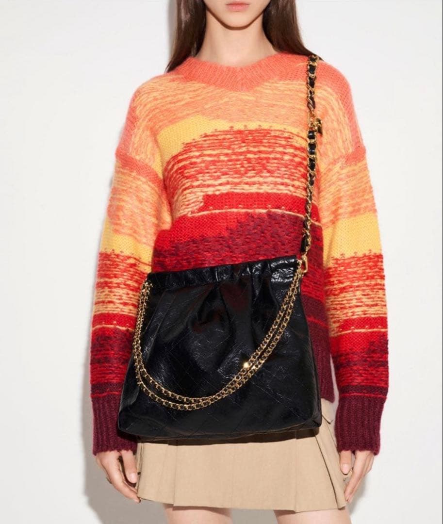 Charles&Keith Duoドゥオ ブレードチェーンハンドルホーボーバッグ