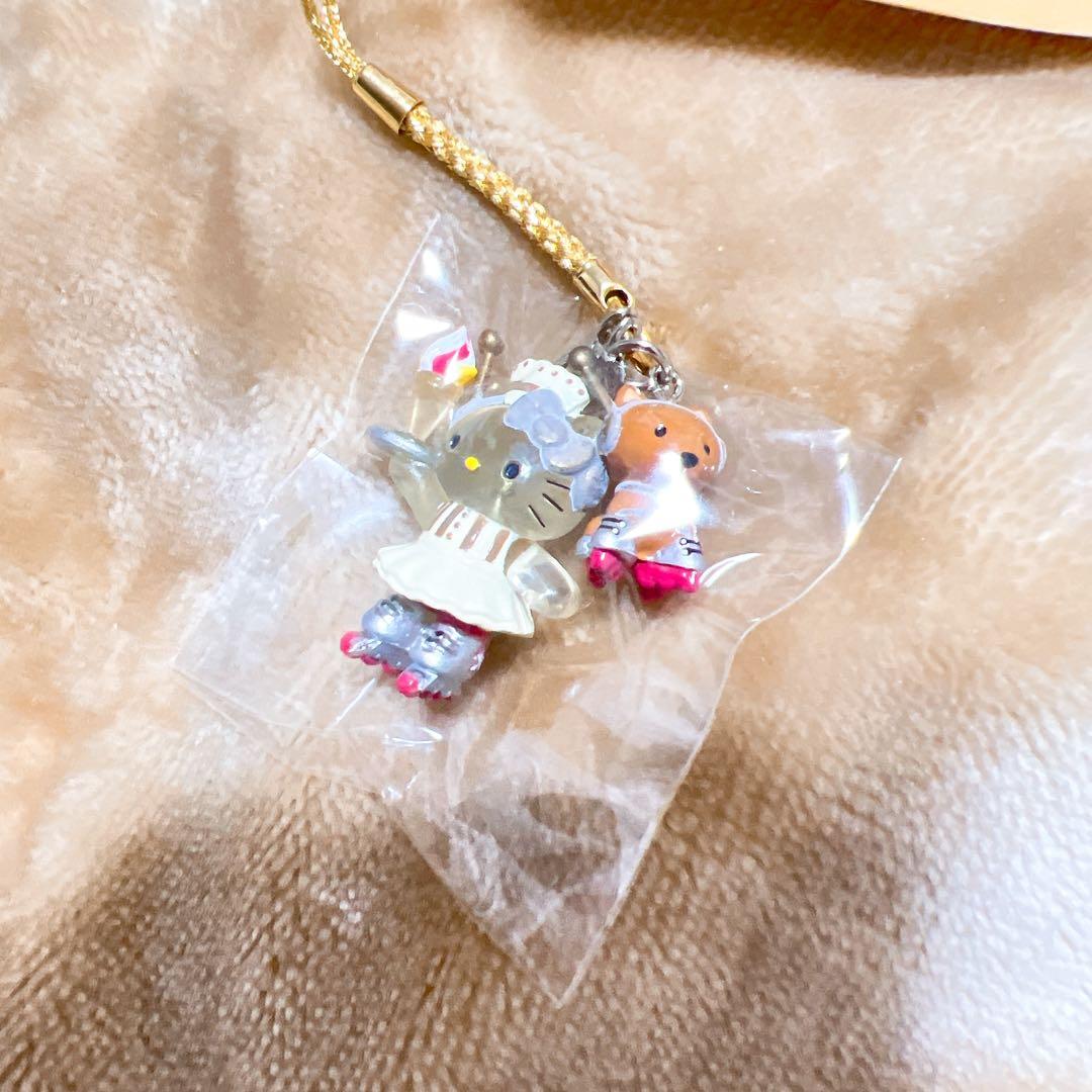 サンリオ　ハローキティ　渋谷キティ物語　クリア根付け　ストラップ