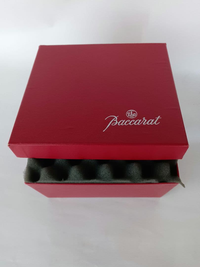 Baccaratバカラ　月と太陽の風景　9面体クリスタル置物箱入り