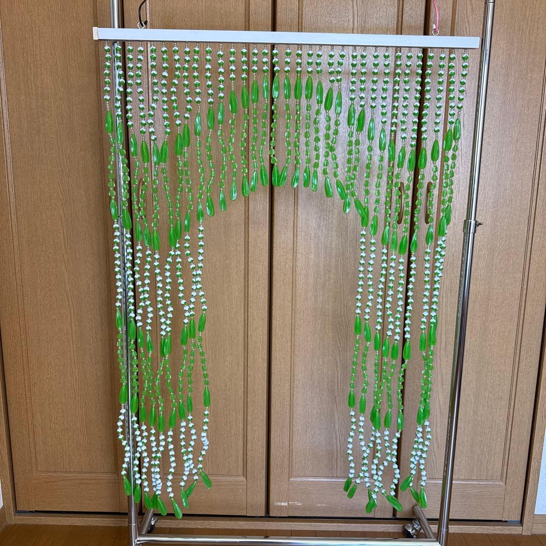 レトロポップ　珠のれん　グリーン