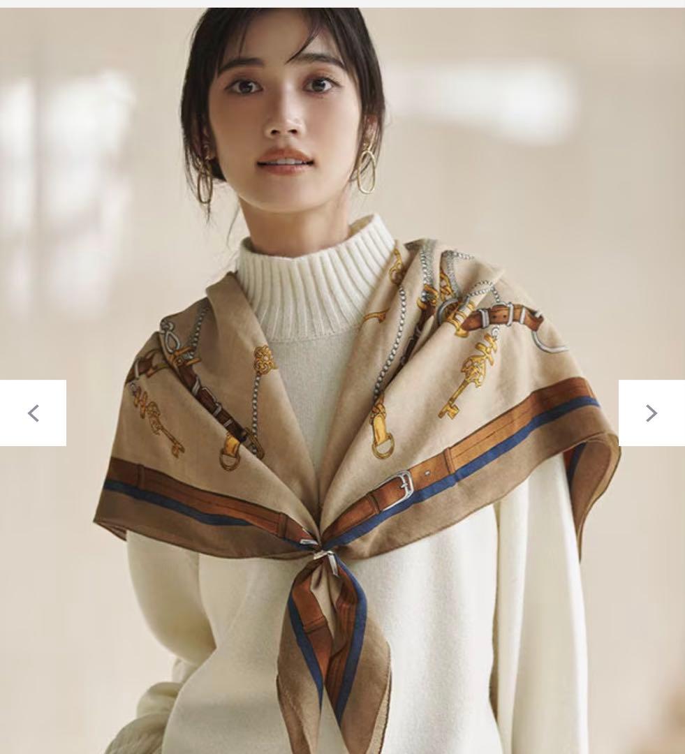 23区 Oggi・LEE掲載 ウール カシミヤ ストール