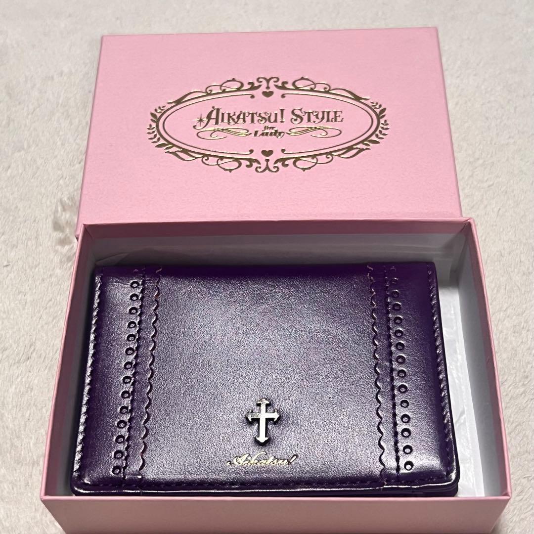 アイカツ!　氷上スミレ　ロリゴシック　本革パスケース