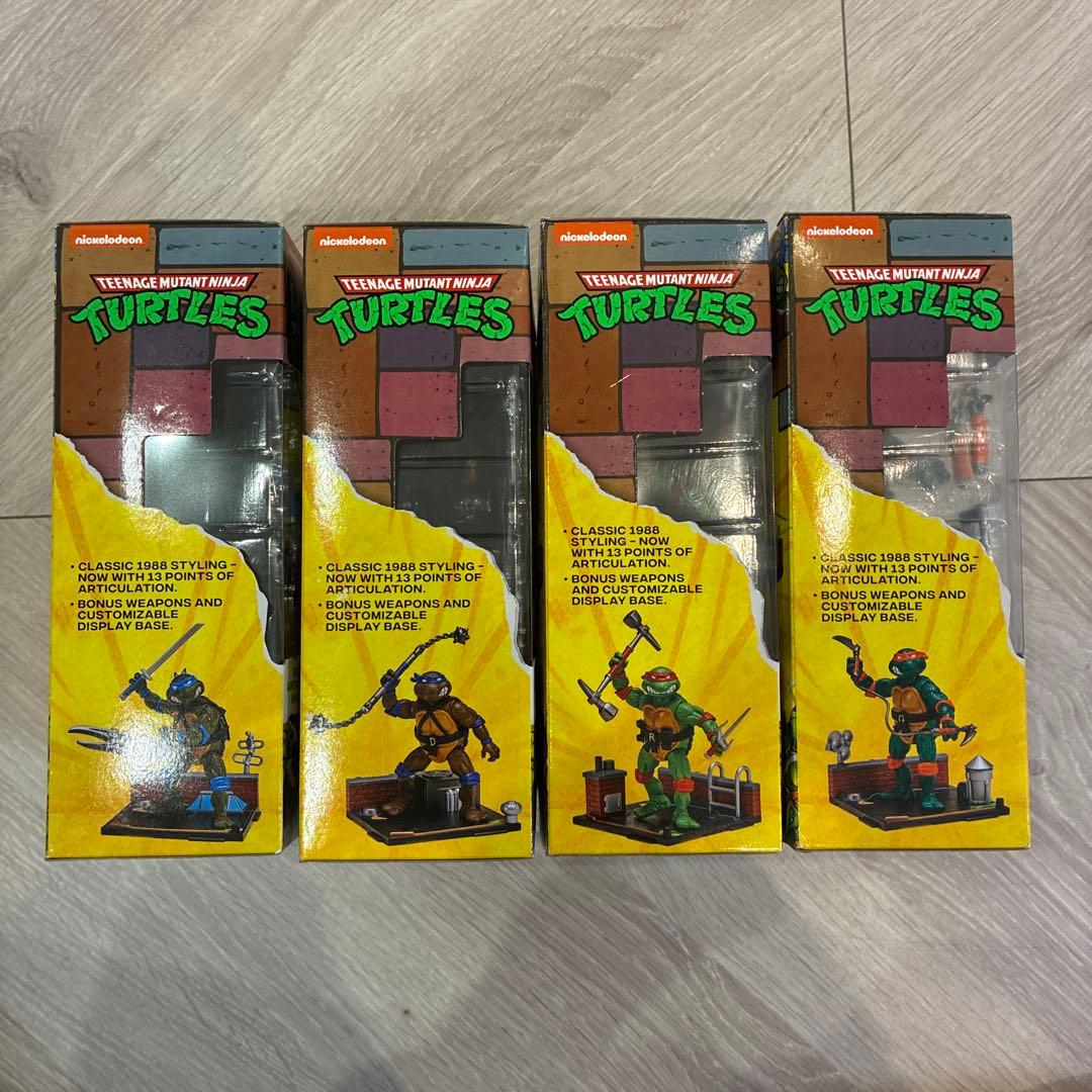 プレイメイツ ミュータント・タートルズ 40周年 1988リマスター 4体セット