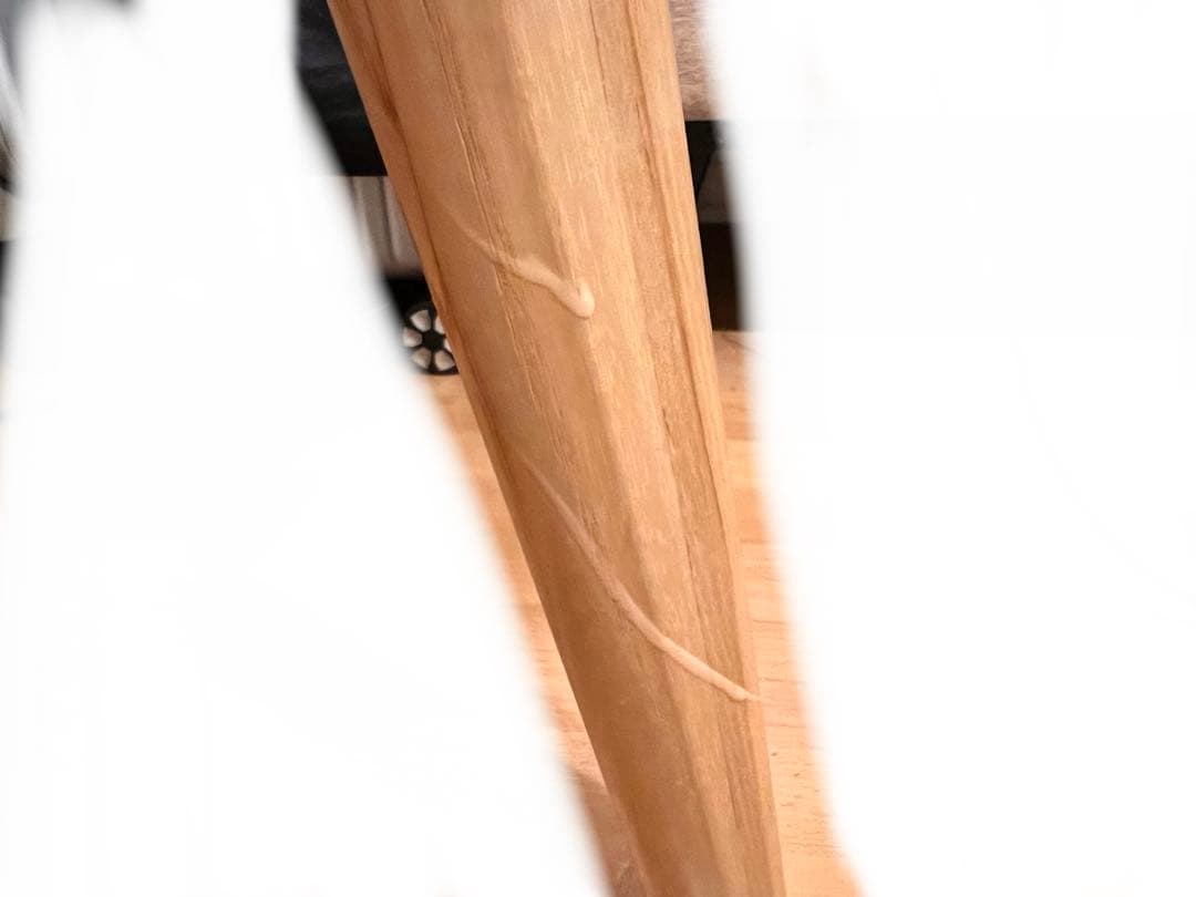 ナチュラル木製ダイニングテーブル