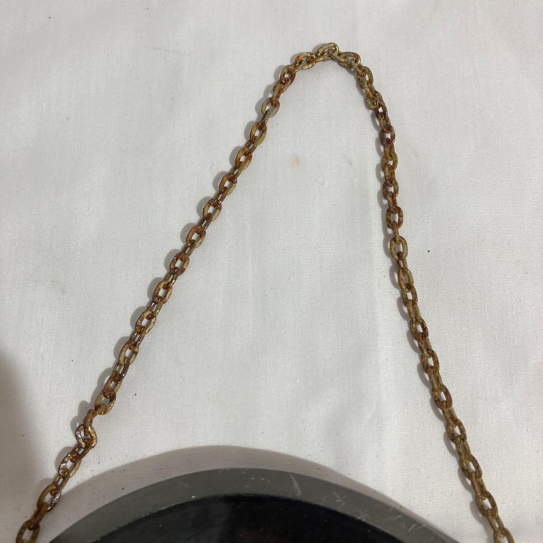 橋の上の天使　ヴィンテージ　ステンドグラス