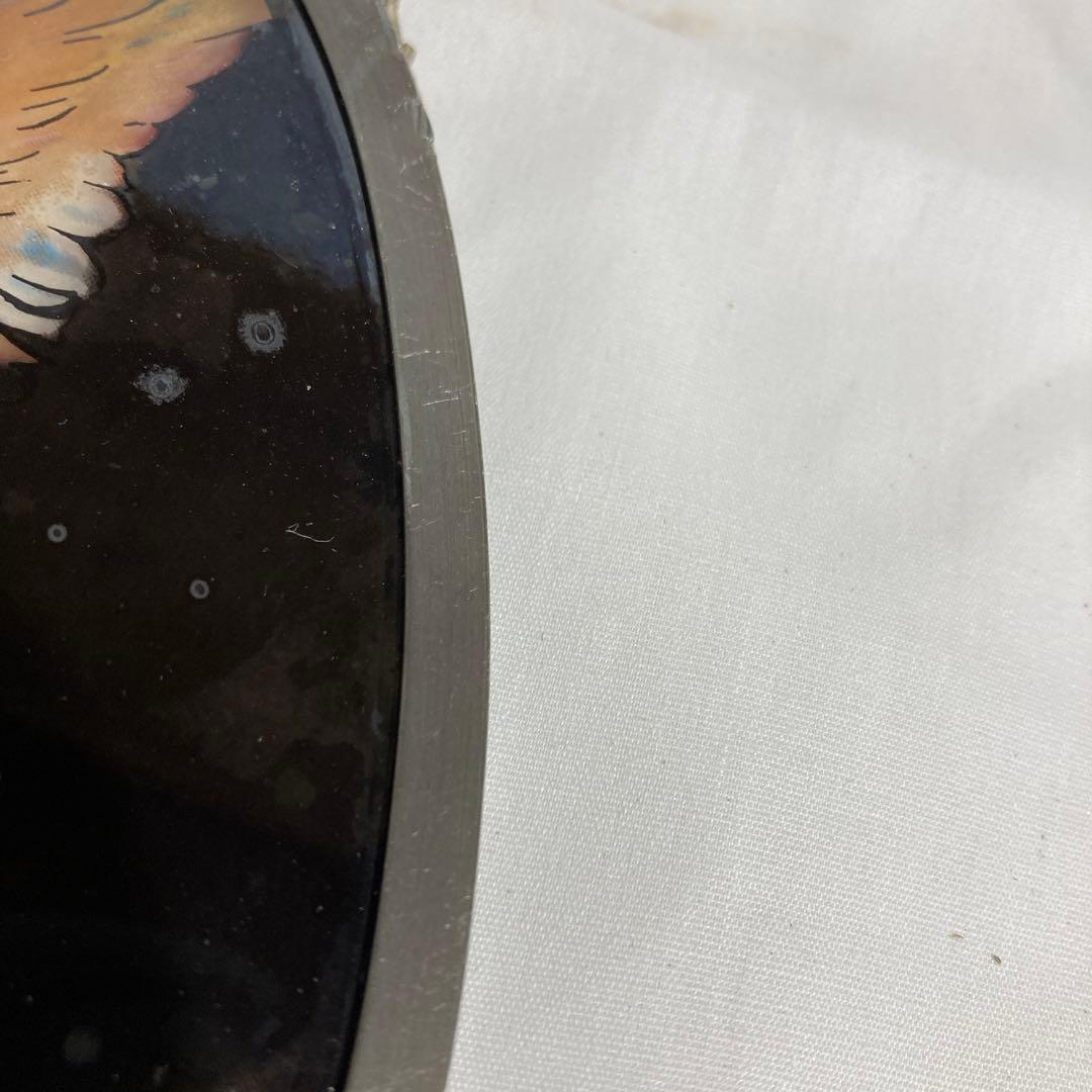 橋の上の天使　ヴィンテージ　ステンドグラス