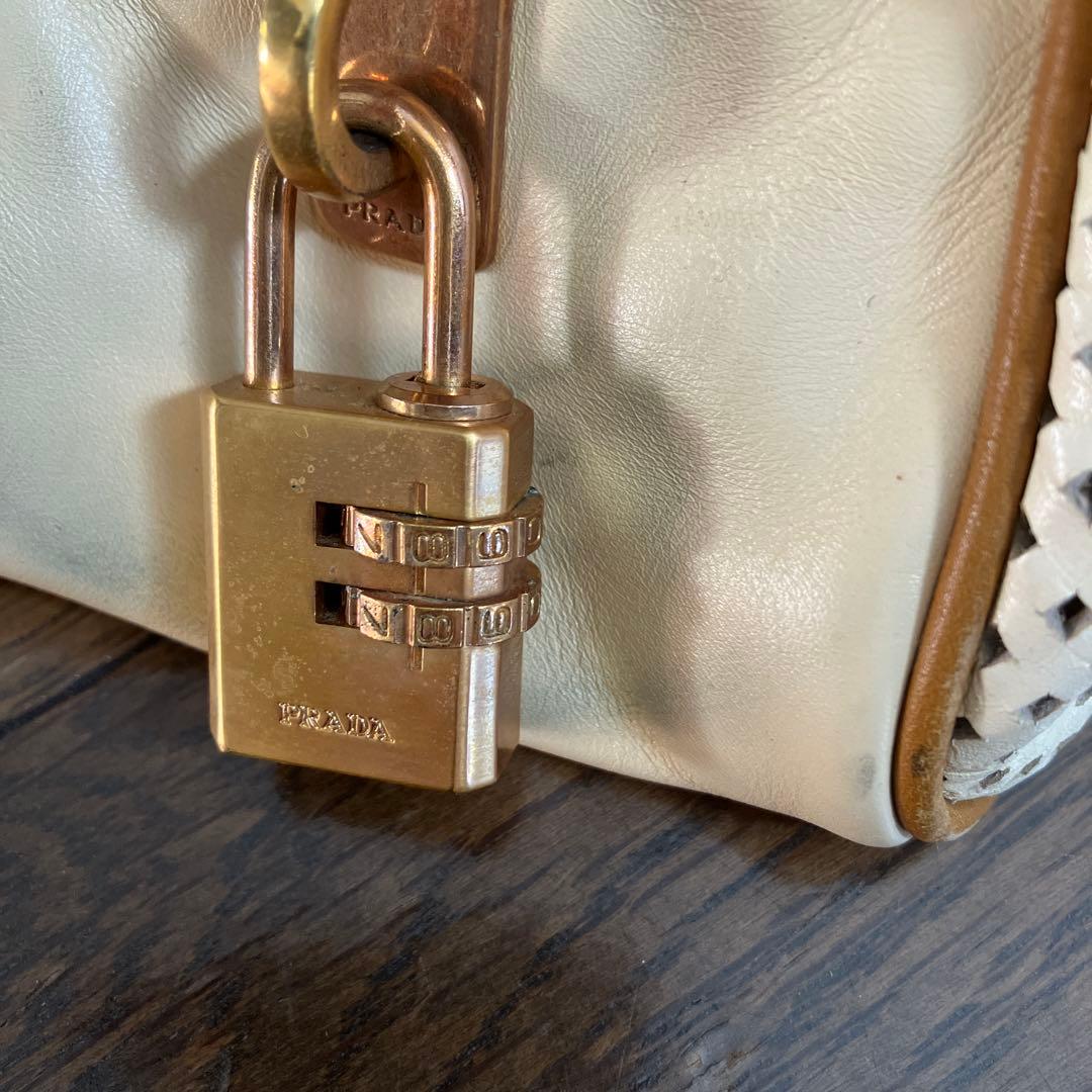 PRADA ショルダーバッグ ベージュ/キャメル