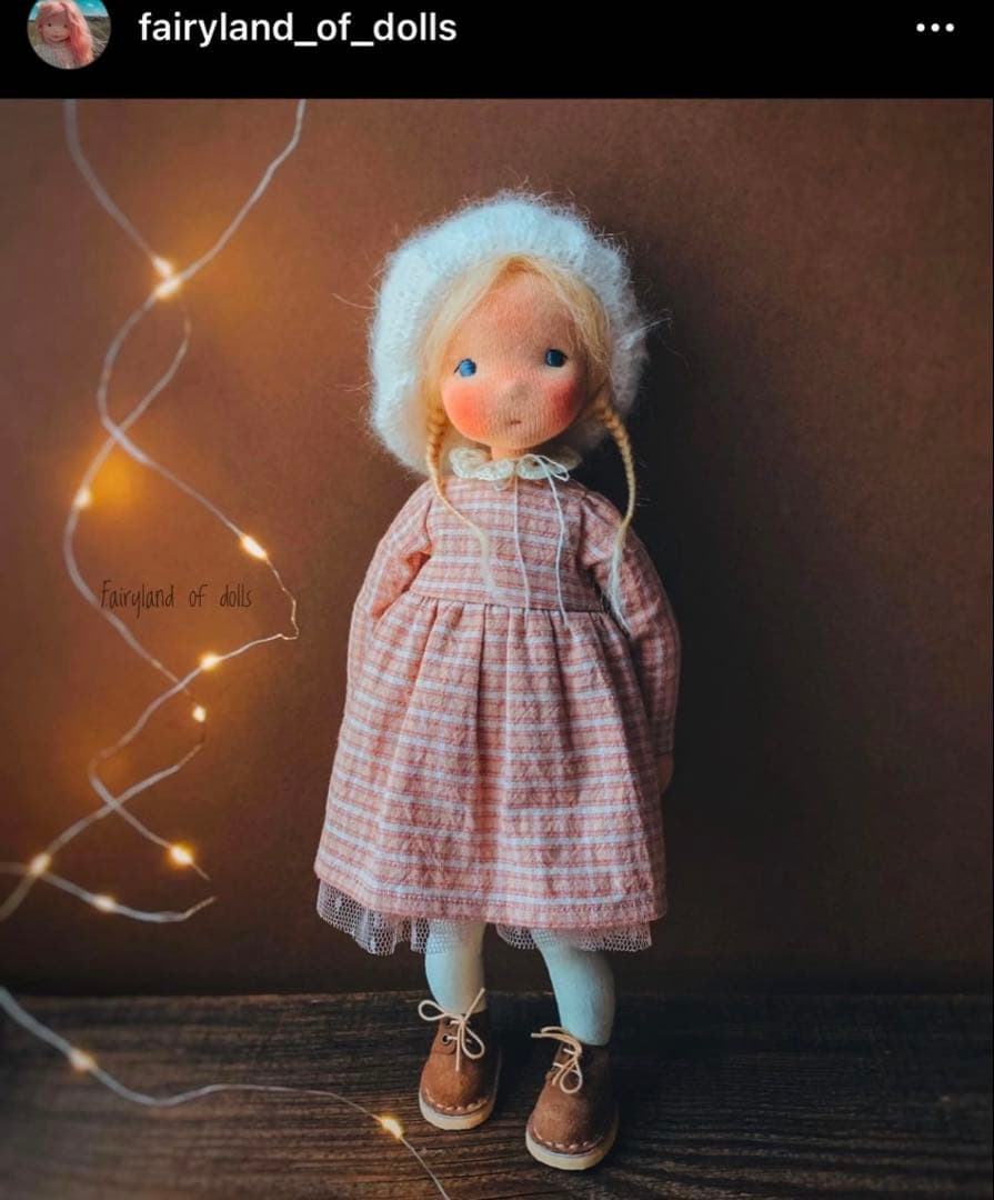 アーティストドール　ロシア 作家様　ウォルドルフ人形　コレクター 人形 ドール