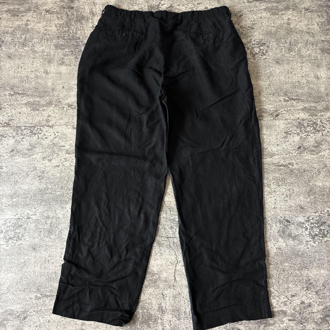 t*y様 ヴィンテージ シルクリネンパンツ ラルフローレン 黒ブラック メンズ