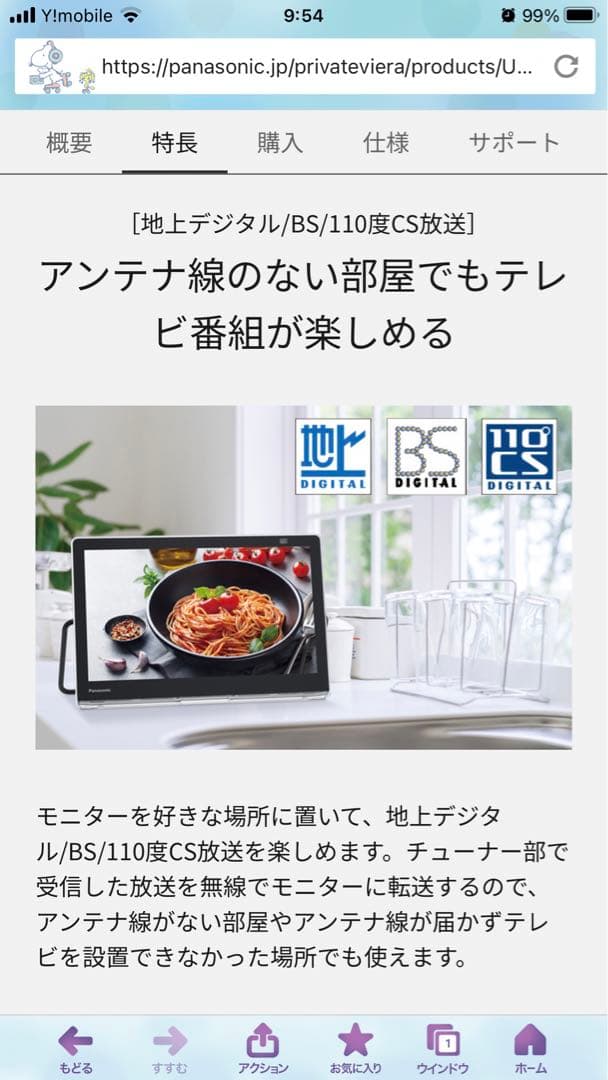 2023年製 パナソニック プライベート ビエラ UN-10E11-W 美品