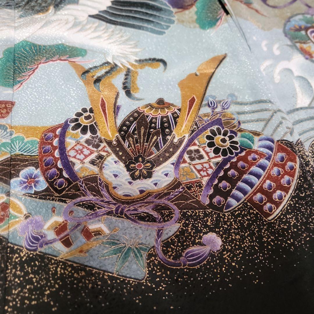 七五三 男の子 着物セット 兜と鷹のデザイン