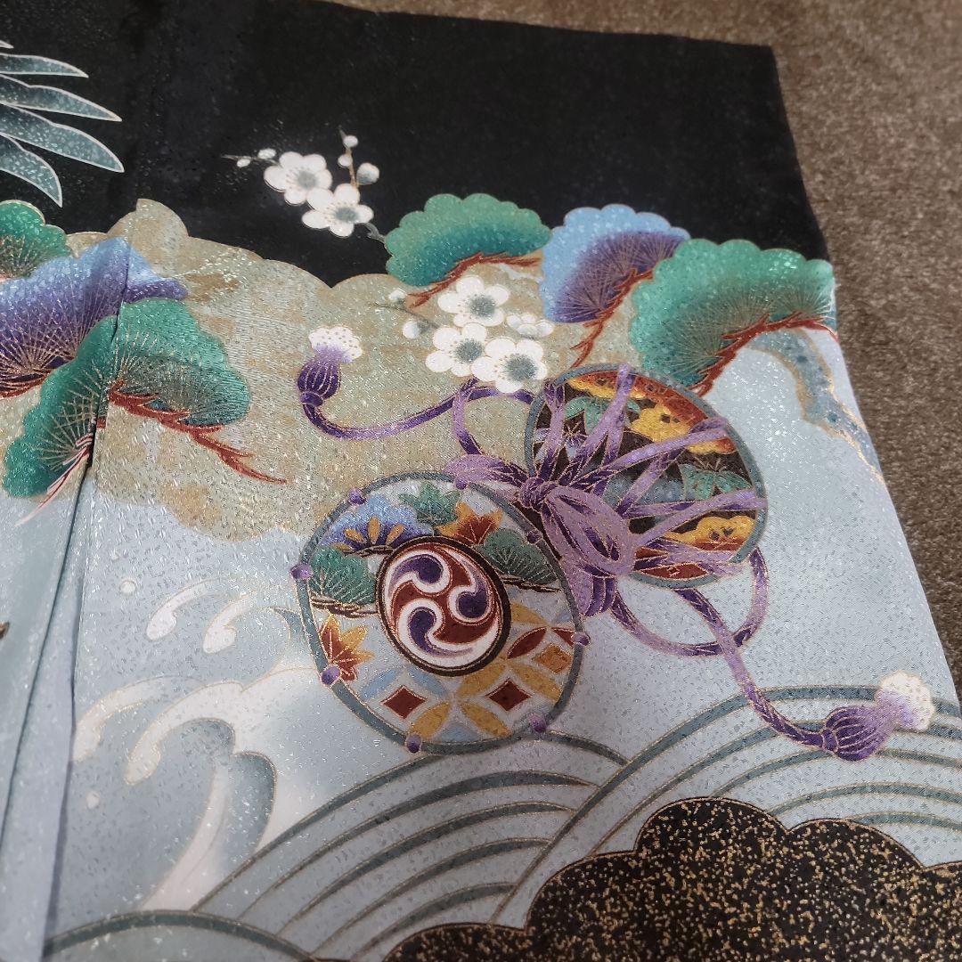 七五三 男の子 着物セット 兜と鷹のデザイン