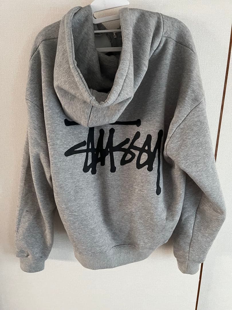 Stussy グレー フルジップパーカー